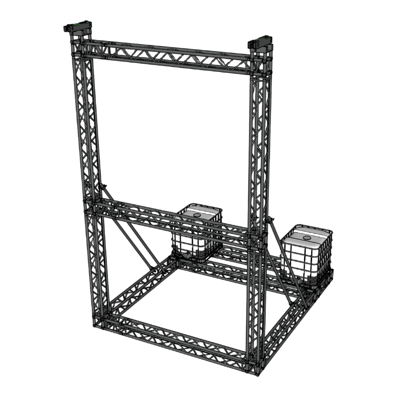 LED Wall Stand Outdoor bis 6x4m / 24qm