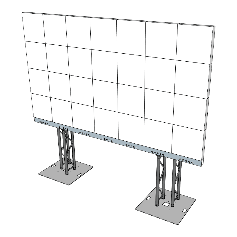 LED Wall Stand Indoor bis 3,5x2m / 7qm