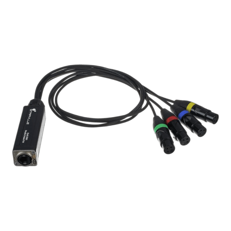 DMX CAT Adapter 4fach 3polig FX